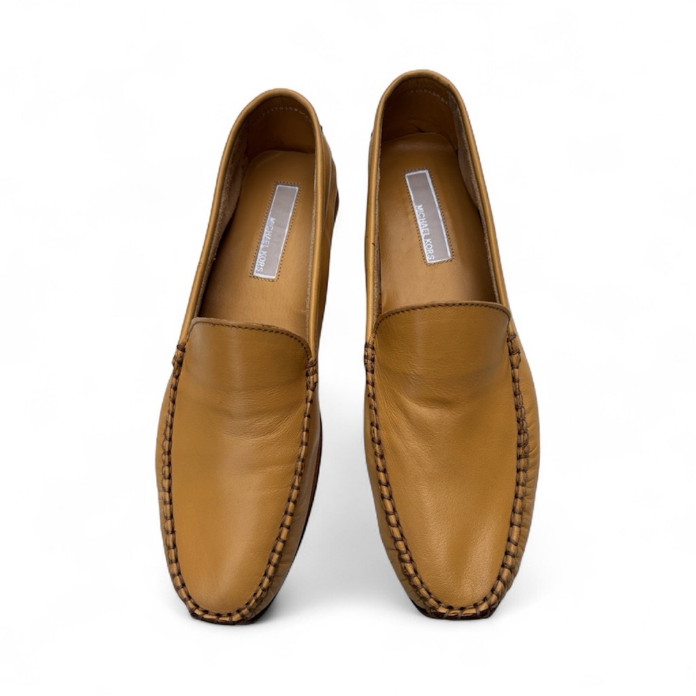 Michael Kors Jet Set Tan Hide Calf Leather Loafers - 10M